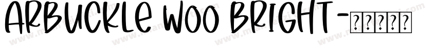Arbuckle W00 Bright字体转换